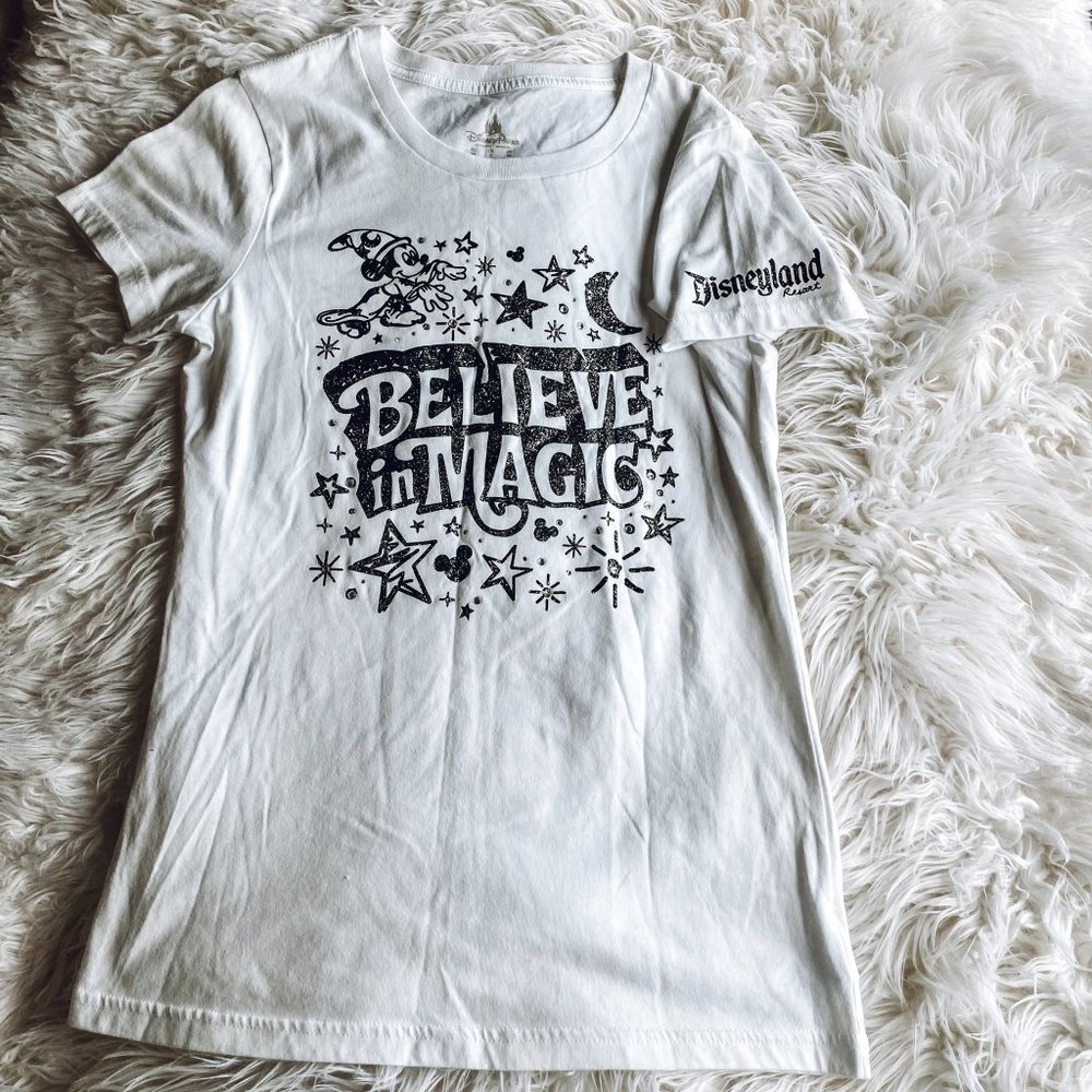 Disney Mickey Crew Neck Tee Small White